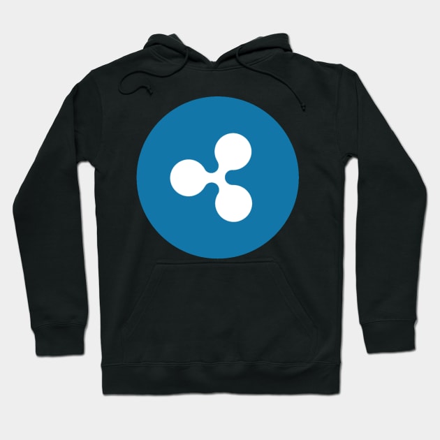 Ripple Logo Large Hoodie by CryptographTees